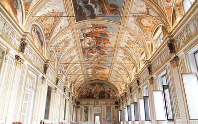 The beautiful interior of the Palazzo Ducale