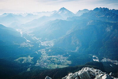 View of the Dolomites