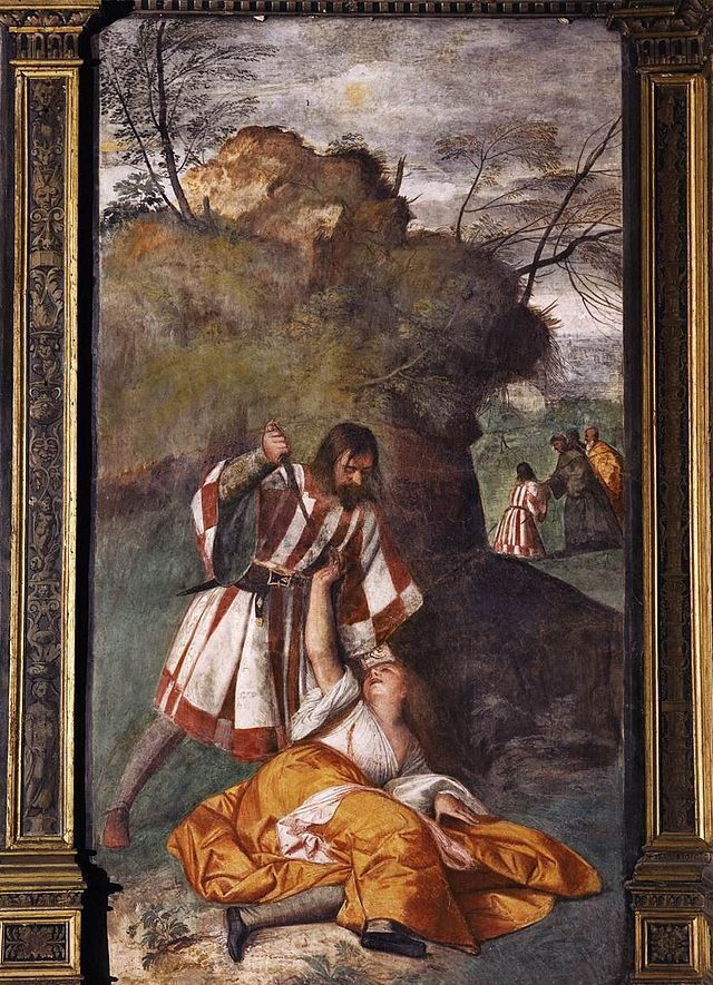 Miracle of The Jealous Husband, Titian