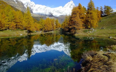 A lake in the Aosta Valley