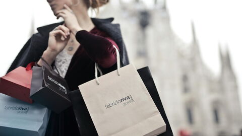 Fashionable woman in Milan