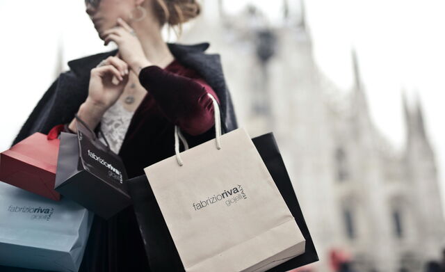 Fashionable woman in Milan