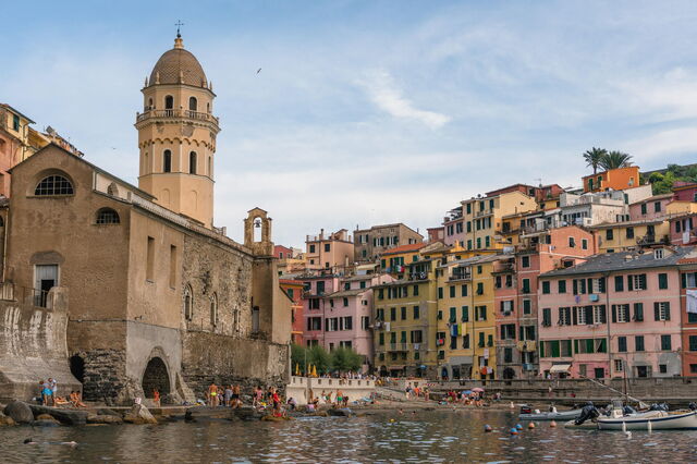 Vernazza, Beach