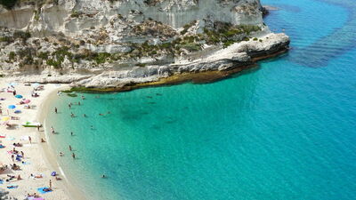 A beach in Calabria
