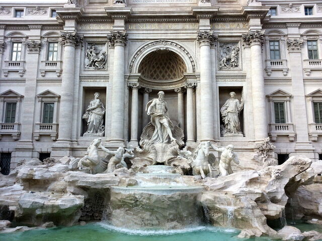 Trevi Fountain, a more famous Roman attraction