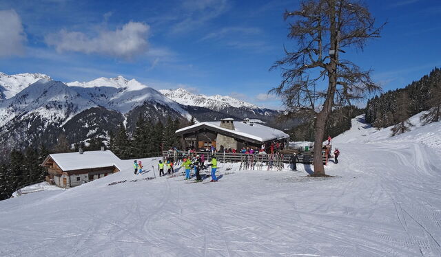 Getting ready to ski