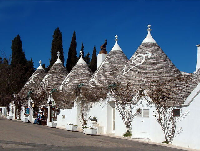 The infamous Trulli buildings