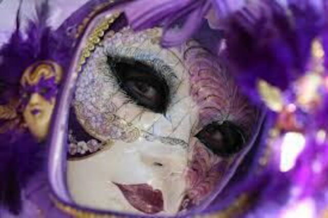a decorative venetian carnival mask