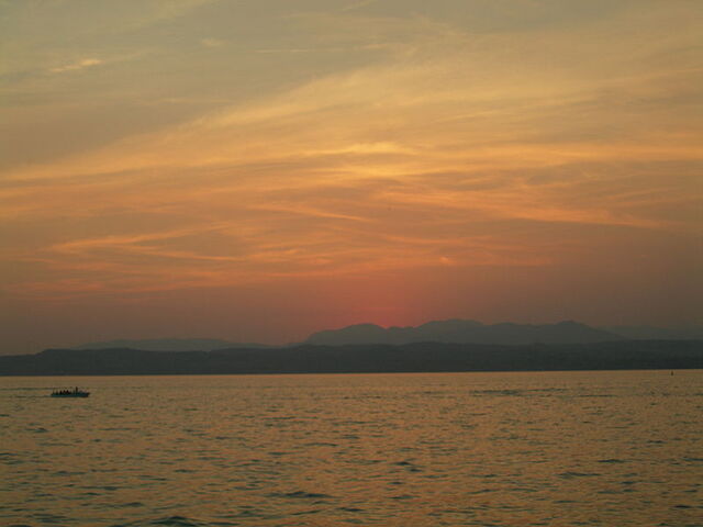 Sunset in Sirmione