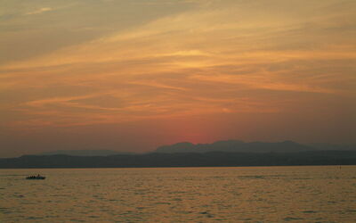 Sunset in Sirmione