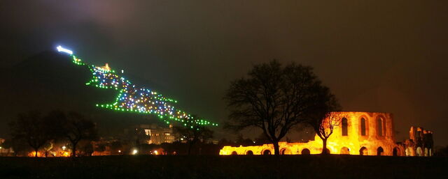 Monte Ingino Christmas Tree