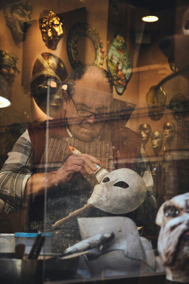 Making Venetian masks