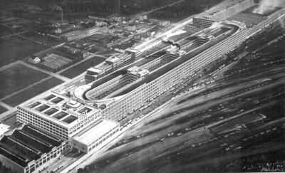 aerial photo of lingotto factory