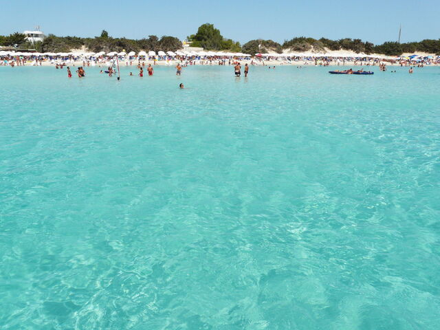 The waters in Porto Cesareo