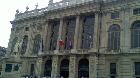 Facade of Palazzo Madama, Turin