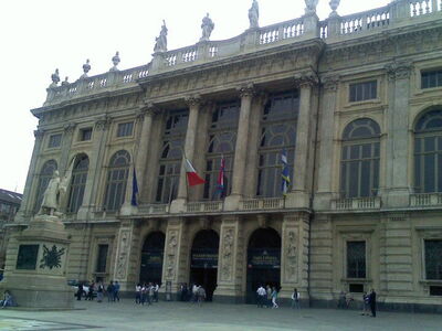 Facade of Palazzo Madama, Turin