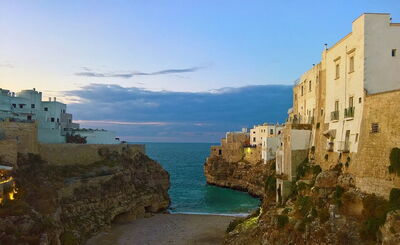 Beach in Polignano a Mare