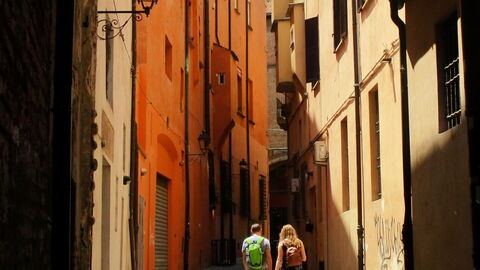 On holiday in Italy