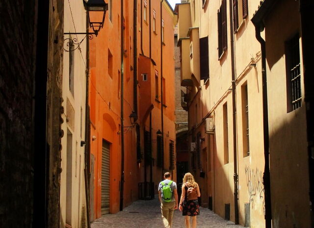 On holiday in Italy
