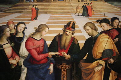 Marriage of the Virgin by Raphael (At Brera)