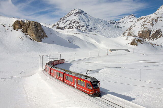 The Bernina pass near Tirano