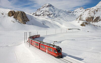 The Bernina pass near Tirano