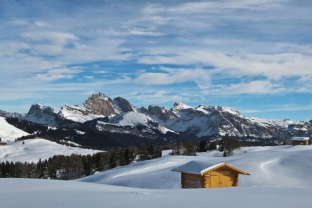 Alpe di Siusi, Snow