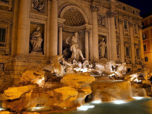 Trevi fountain in Rome