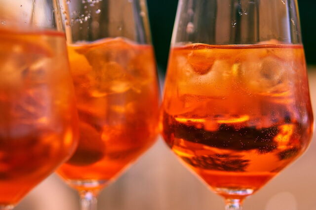 Glasses of Aperol Spritz