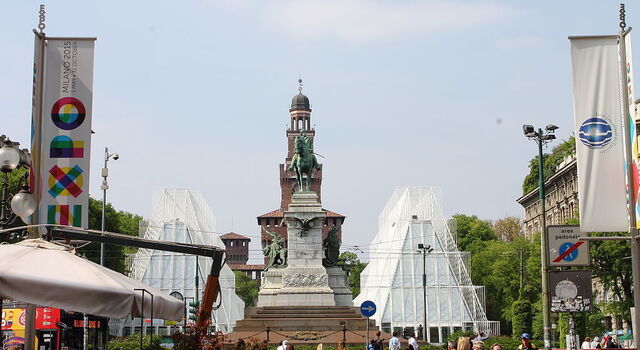 Expo entrance gate in Milan
