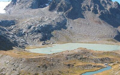 View of Aosta valley mountains
