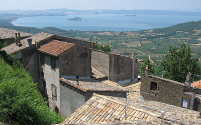 Town beside Lake Bolsena