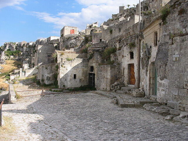 Carved houses in Matera