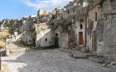 Carved houses in Matera