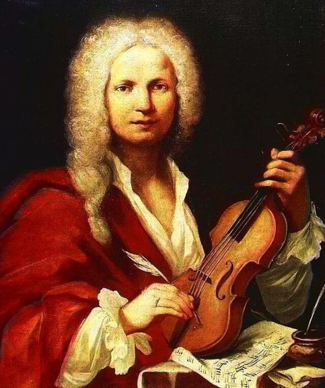 Painting of a youthful Vivaldi