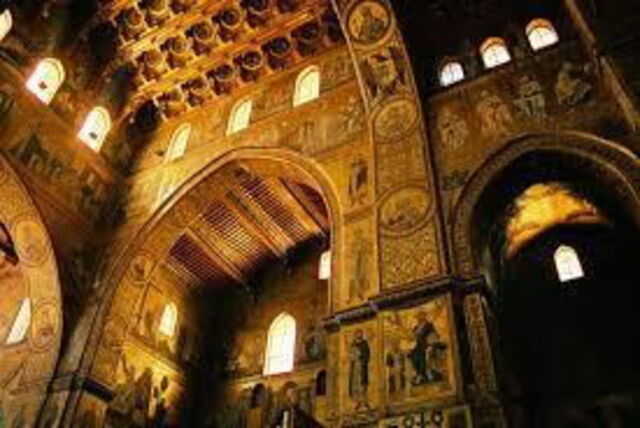 Mosaic ceiling of monreale cathedral