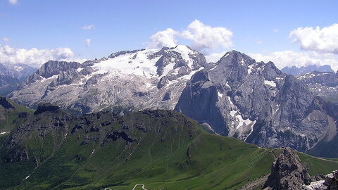 The Dolomite mountains