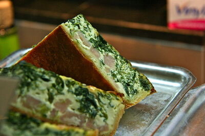quiche with ham and spinach