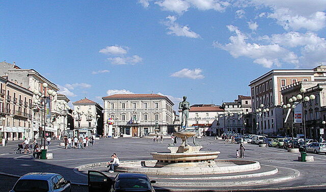 main square of L'Aquila