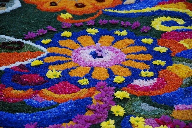 Flower creations in Spello