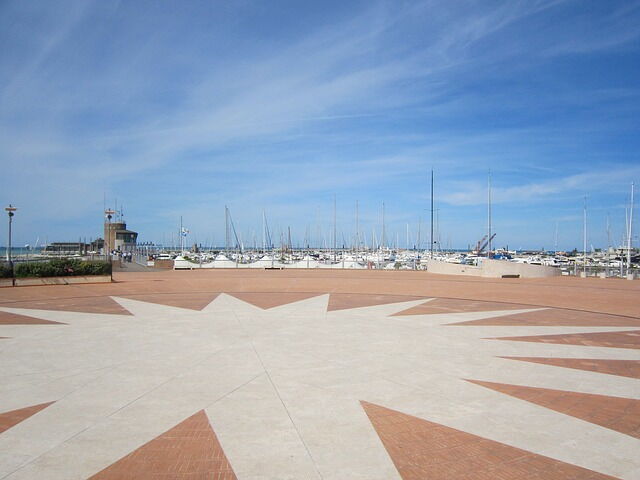 the adriatic coastline at Rimini