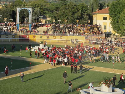 The famous giostra della Quintana