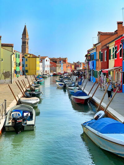 Canal view in Burano