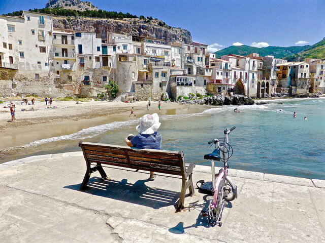 Beach on Cefalu
