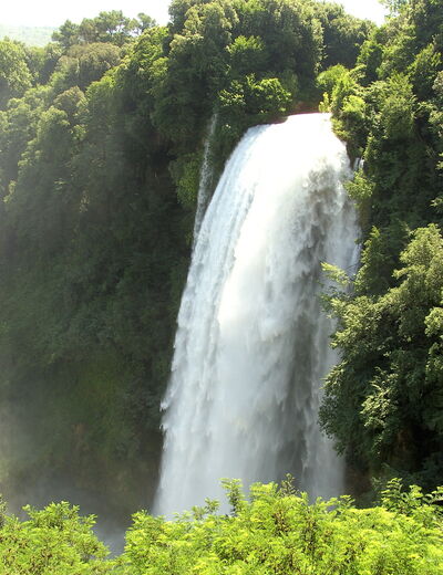 Waterfall close-up at marmore
