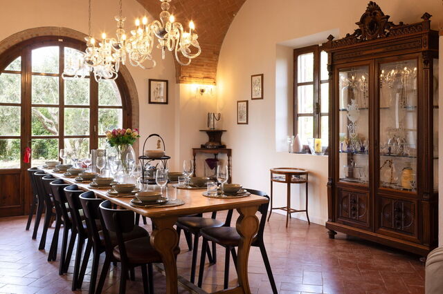 Villa Leone Reale, dining room