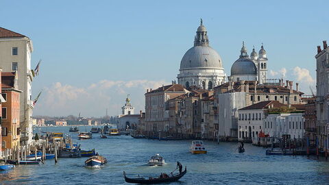 Grand Canal in Venice city