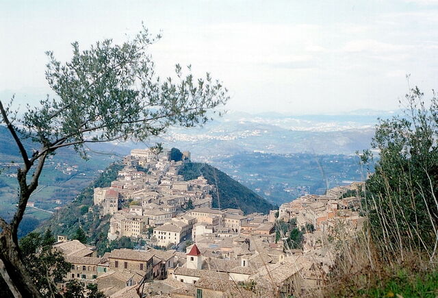 View of Arpino town
