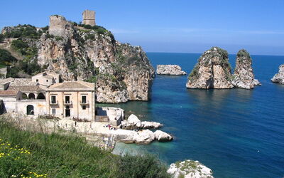 Scopello, view