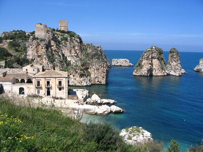 Scopello, view
